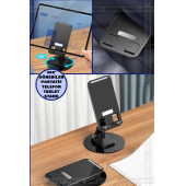 QASUL Yüksek Kaliteli Katlanabilir 360 Dönebilen Ayarlanabilir Telefon Tutucu Tablet Standı - 1