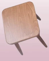 Tabure 90380 Kayın Ayak Güçlendirilmiş Bağlantı Papel Oturum Ceviz Renk El Yapım - 4