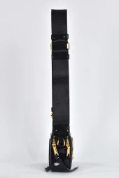 Elatae Kadın Kolon Omuz Askılı Silikon Çapraz Çanta Siyah 26398 thumbnail 4