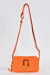 Elatae Kadın Kolon Omuz Askılı Silikon Çapraz Çanta Turuncu 26398 thumbnail 1