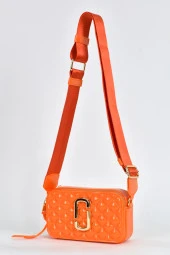 Elatae Kadın Kolon Omuz Askılı Silikon Çapraz Çanta Turuncu 26398 thumbnail 3