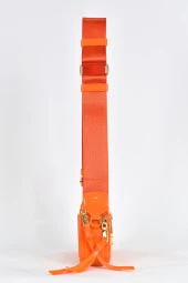 Elatae Kadın Kolon Omuz Askılı Silikon Çapraz Çanta Turuncu 26398 thumbnail 4