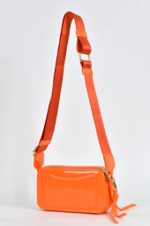 Elatae Kadın Kolon Omuz Askılı Silikon Çapraz Çanta Turuncu 26398 thumbnail 5