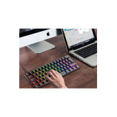 SOMIC T60 Siyah Red Switch Rgb Klavye Mekanik 62 Tuş 18 Ayarlanabilir Led - 1