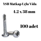 Yıldız Silindir Başlı 4.2x38 YSB Matkap Uçlu Akıllı Vida 100 Adet - 1