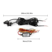 Üniversal Oto Araç Ayna Altı Angel Led Otomobil Gündüz Farı Araba Melek Kanat Led Beyaz 12 Volt - 6