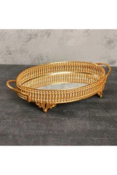 ZARİF OVAL KÜÇÜK TEPSİ 28X20x7 - 1
