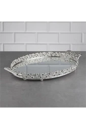 27 CM SUNUMLUK KULPLU TAŞLI TEPSİ - 1
