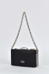 Elatae Kadın Omuz Askılı Kamera Detaylı El Çantası Siyah 17573 - 5