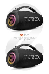 Powerway Bigbox 40W Güç Çift Bass Usb Hafıza Kartı Aux Fm Led Işıklı Bluetooth Hoparlör Hi-Fi - 3