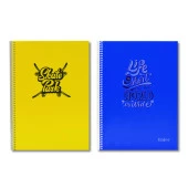 Sim Enjoy A4 120 Yaprak Plastik Kapak Spiralli Defter Çizgili thumbnail 5