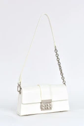 Elatae Kadın Omuz Askılı Çapraz Çanta Beyaz 17571 thumbnail 2