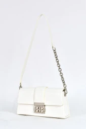 Elatae Kadın Omuz Askılı Çapraz Çanta Beyaz 17571 thumbnail 3
