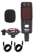 Midex CXN-30 Paket-7 Midi Klavye 5 Kanal Stüdyo Kayıt Mikserli Referans Monitörlü Condenser Mikrofon Seti - 3