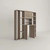 Kenzlife çamaşır makinesi dolabı hayzummega crd 180*156*55 banyo kiler çift kapaklı arkalıklı thumbnail 3