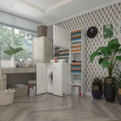 Kenzlife çamaşır makinesi dolabı kasparovmaks byz 180*096*55-20 banyo kapaklı arkalıksız thumbnail 1