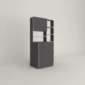 Kenzlife çamaşır makinesi dolabı kasparovmaks gri 180*096*55-20 banyo kapaklı arkalıksız - 3
