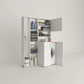 Kenzlife çamaşır makinesi dolabı kasparovsüpürge byz 180*126*55-20 banyo kapaklı arkalıksız thumbnail 2