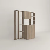 Kenzlife çamaşır makinesi dolabı kasparovmega crd 180*156*55-20 banyo kapaklı arkalıksız - 2