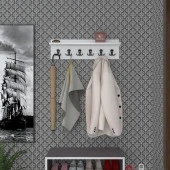 Kenzlife elbise askılığı askılık vettini byz 20*070*12 siyah 6 adet askı portmanto thumbnail 1