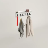 Kenzlife elbise askılığı askılık vettini byz 20*070*12 siyah 6 adet askı portmanto thumbnail 2