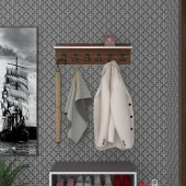 Kenzlife elbise askılığı askılık vettini cvz 20*070*12 siyah 6 adet askı portmanto thumbnail 1