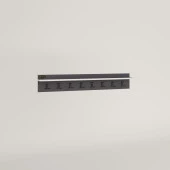 Kenzlife elbise askılığı askılık vettini gri 20*100*12 siyah 8 adet askı portmanto thumbnail 3