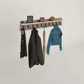 Kenzlife elbise askılığı askılık vettini crd 20*120*12 siyah 10 adet askı portmanto thumbnail 2