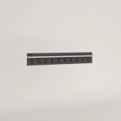 Kenzlife elbise askılığı askılık vettini gri 20*120*12 siyah 10 adet askı portmanto thumbnail 3