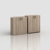 Kenzlife ayakkabılık ayakkabı dolabı kilitli be real crd 160*70*32 kapaklı arkalıklı ofis dolabı iki bölme thumbnail 2