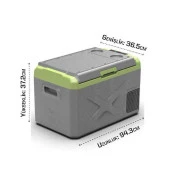 Icepeak Prag Kompresörlü Buzdolabı 30 Litre-Gri-Yeşil - 6