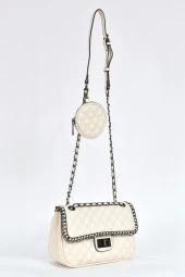 Elatae Kadın Omuz Askılı Çapraz Çanta Beyaz 17597 thumbnail 2