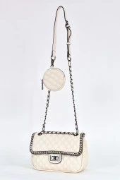 Elatae Kadın Omuz Askılı Çapraz Çanta Beyaz 17597 thumbnail 3