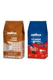 LAVAZZA Crema E Aroma 1Kg + Crema E Gusto 1Kg 2'Li Çekirdek Kahve Seti 2Kg - 1