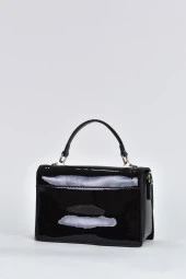 Elatae Kadın Omuz Askılı Rugan Abiye Günlük El Çantası Siyah 17339 thumbnail 5