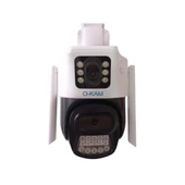 O-Kam-6015 6Mp Dual Lens Wifi Ptz Cameras, 3.5 İnch Dual Screen Image, 15Pcs Leds Dual Light - 1