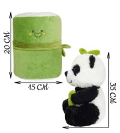 Bambu Çubuklu Sevimli Arkadaş Yastık Panda - 4