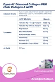 Dynavit Diamond Collagen PRO Tip I-II-III Hidrolize Multi Collagen&NMN Ananas Aromalı 30 Saşe thumbnail 3