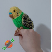 Amigurumi Örgü Oyuncak Muhabbet Kuşu - 1
