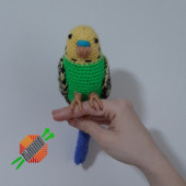 Amigurumi Örgü Oyuncak Muhabbet Kuşu - 2