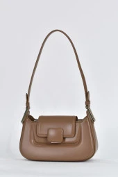 Elatae Kadın Omuz Askılı Günlük Çapraz El Çantası Vizon 17559 thumbnail 3