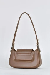 Elatae Kadın Omuz Askılı Günlük Çapraz El Çantası Vizon 17559 thumbnail 5