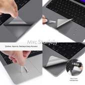 Macbook Pro 16 inç Kılıf Touchpad Sticker Film Koruyucu (2019 Yılı Cihazı) A2141 ile Uyumlu - 3