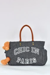 Elatae Teddy Ayıcık Detaylı Omuz Çantası Siyah 17587 thumbnail 1