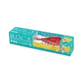 Rocs Baby 0-3 Yaş Muz Püresi Tadında Diş Macunu 45 gr & Diş Fırçası Seti - 1