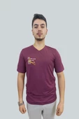Erkek Couture V Yaka Vişne Tişört - 1
