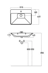 ROOMART Lavabolu Mat Beyaz Mdf 100 Cm Çekmeceli Banyo Dolabı + Aynalı Üst Dolabı + 2 adet Boy Dolabı - 8