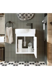 ROOMART Ayaksız Tek Kapaklı Sağ Lavabolu 46 Cm Banyo Alt Dolabı - 4