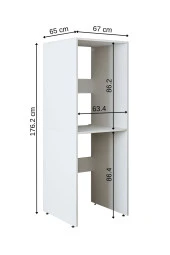 ROOMART Banyo Dolabı Çamaşır Ve Kurutma Makinesi Dolabı thumbnail 4