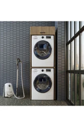 ROOMART Banyo Dolabı 196,2 x 67 cm Çamaşır Ve Kurutma Makinesi Dolabı - 1